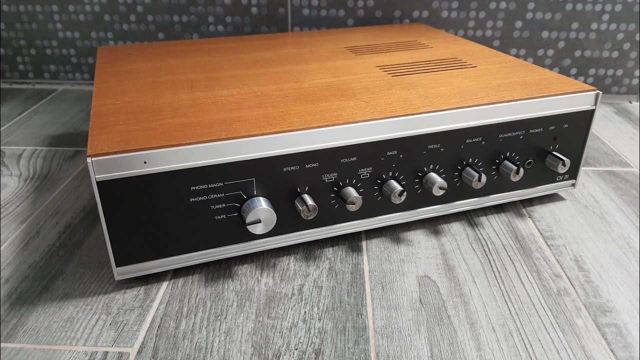 Тест підсилювача DUAL CV 31 - 1973 рік випуску.