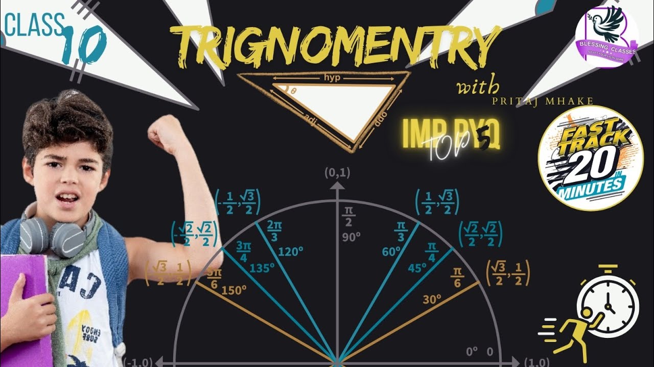 🔥 Class 10 Trigonometry in 20 Minutes | Full chapter Revision 🚀👆👆🚀🔥🔥