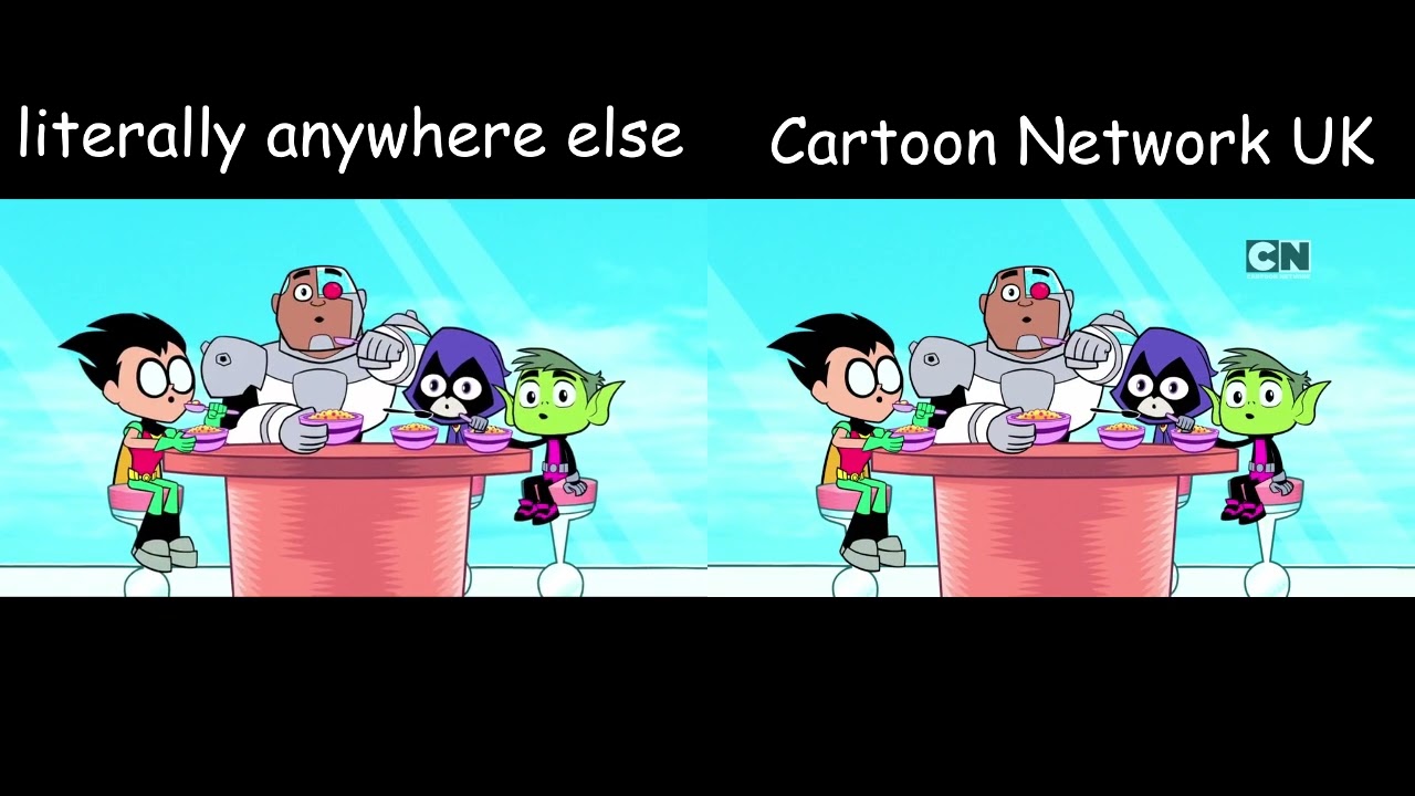 Teen Titans Go! - Cartoon Network UK Censorship - S4E4 