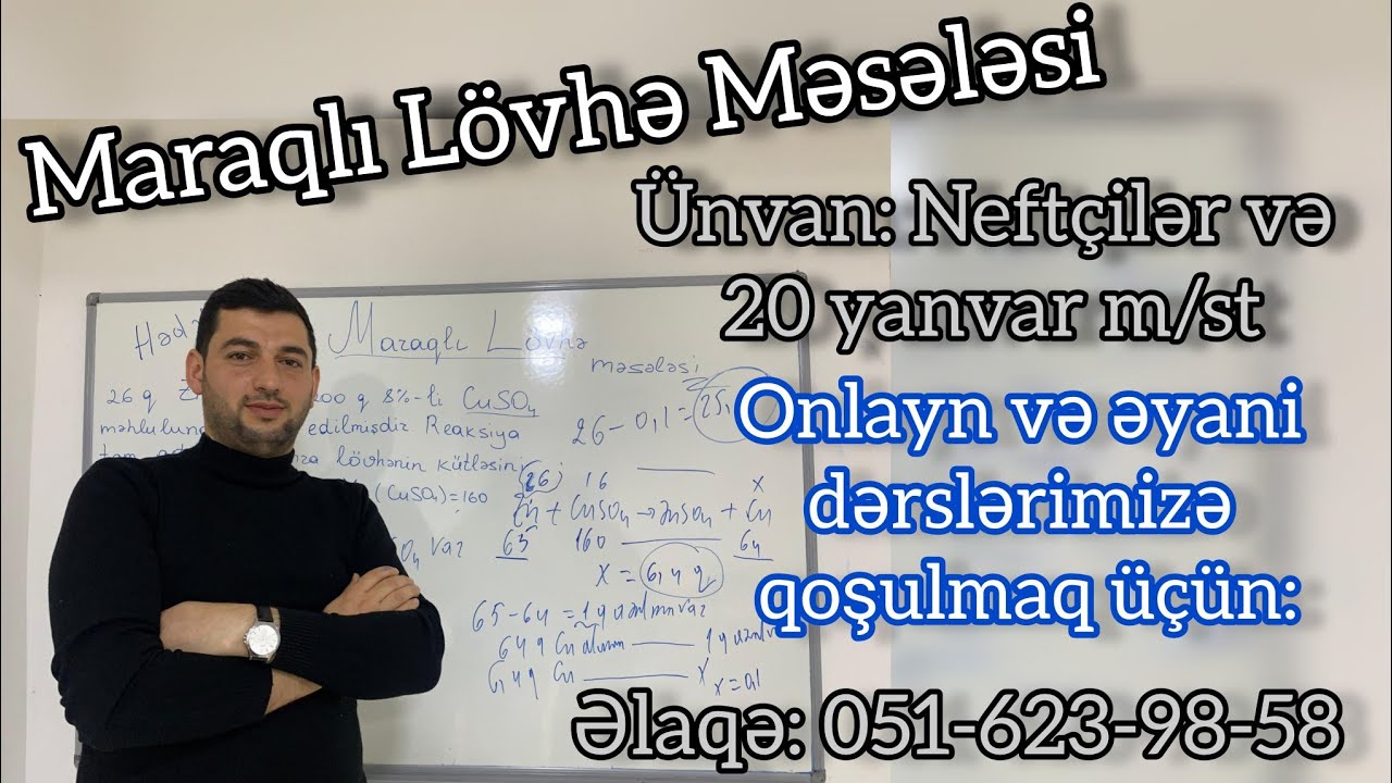 Maraqlı lövhə məsələsi