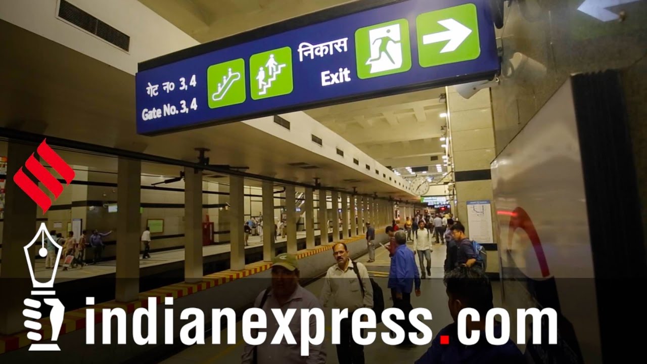 New Look Signage Installed At Barakhamba Road And Pragati Maidan Metro Stations