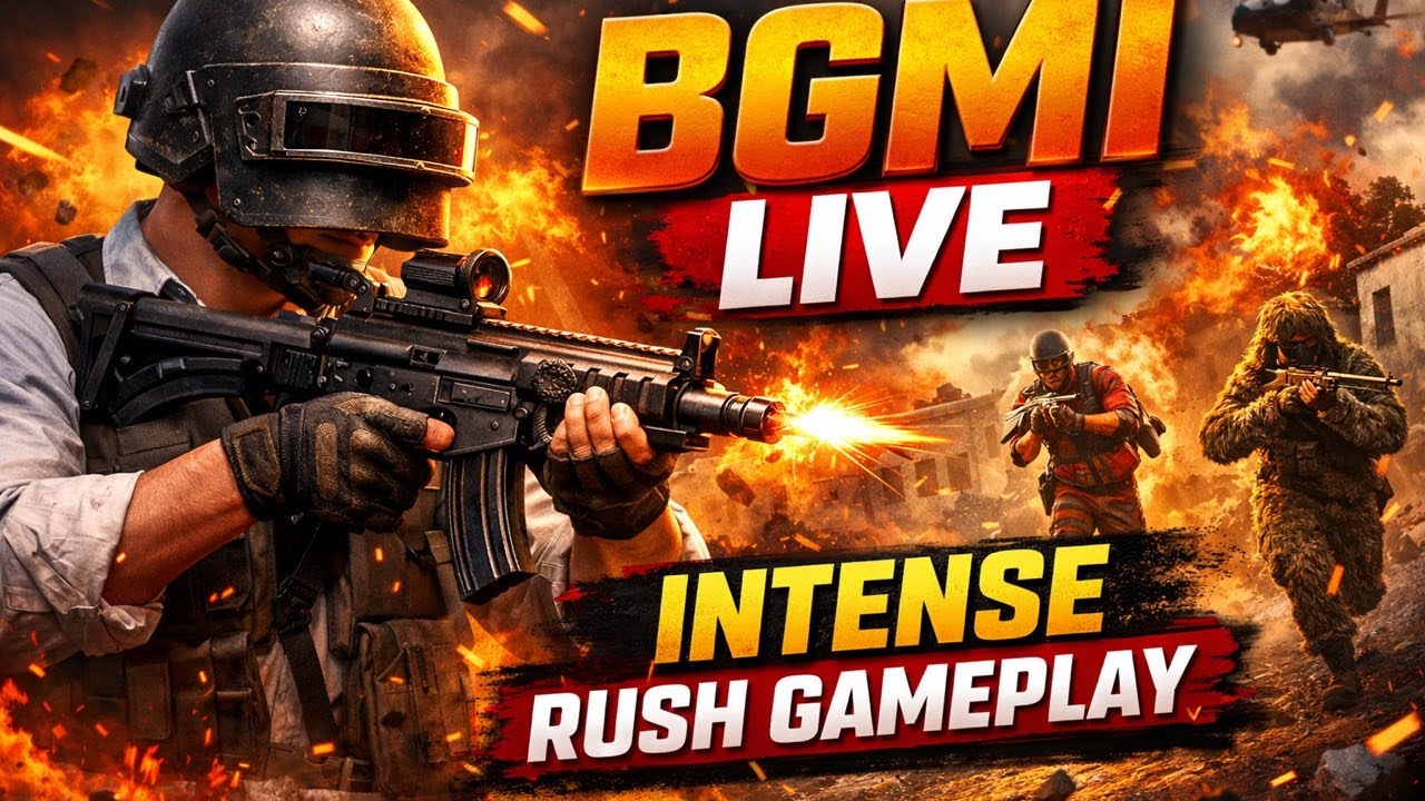 BGMI Live 🔴 Conqueror Push | Intense Clutch Matches 😈 | Hindi Gameplay 2026