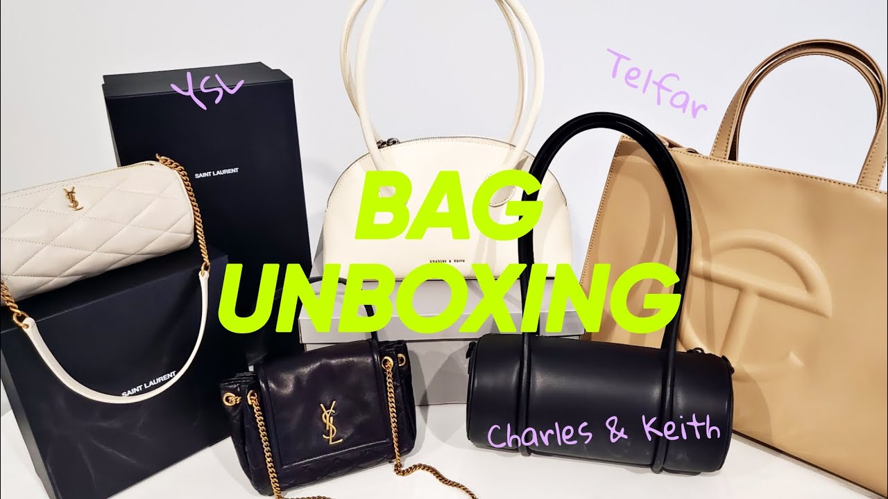 Bag Unboxing👜 가방 하울 언박싱🛍 Saint Laurent Telfar Charles & Keith Bag Haul 생로랑 텔파 찰스앤키스 직장인 대학생 가방 추천