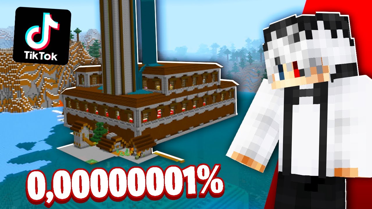 Testez CEL MAI INCREDIBIL MOMENT din MINECRAFT de pe TIKTOK! *0,00001% SANSA*