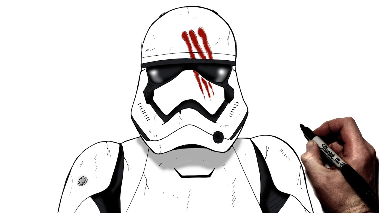 How To Draw A Storm Trooper | Step By Step | Star Wars
