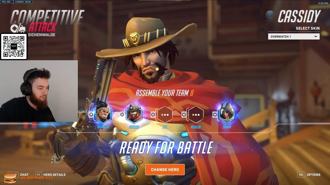 DAFRAN SHOWING HIS INSANE CASSIDY SKILL OVERWATCH 2 SEASON 11 GAMEPLAY