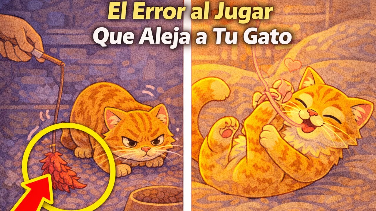 El Error al Jugar Que Aleja a Tu Gato