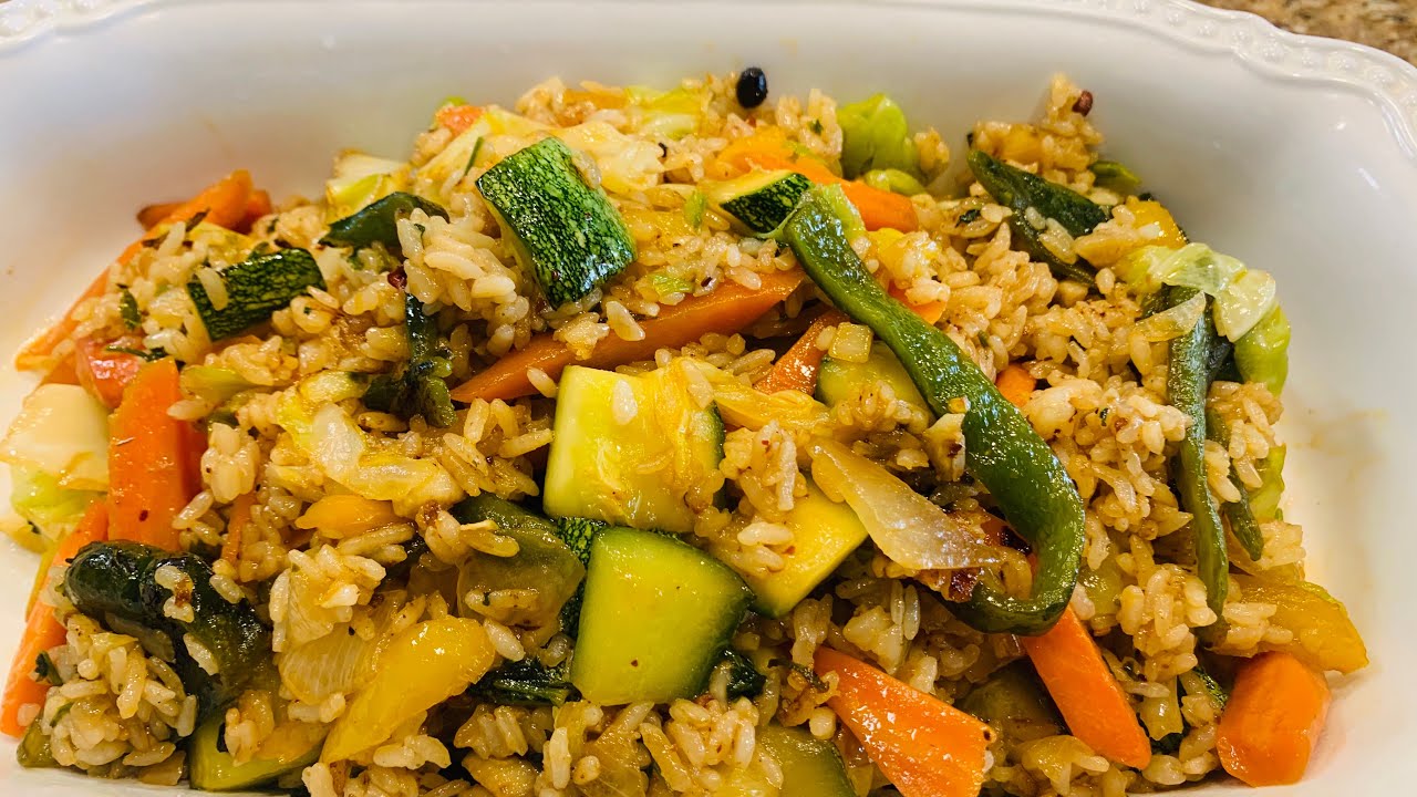 Como hacer Arroz 🍛 Vegetariano Chino . Fácil y muy Rendidor
