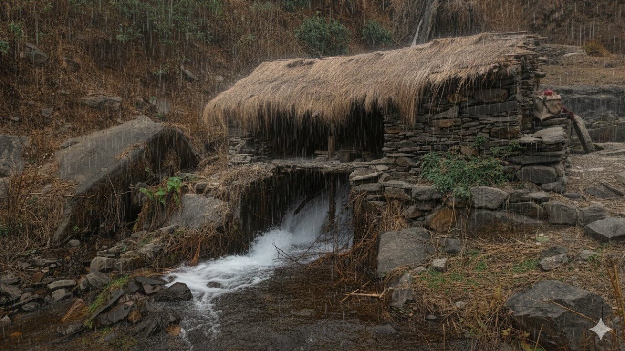 Beautiful And Organic Nepali Village life Primitive water mill | Nepali Village Documentary Videos |