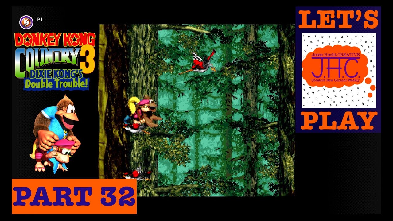 Болотные Свупи? Давайте поиграем в Donkey Kong Country 3 на SNES! Дикси Кидди Конг Кремлингс Бана...