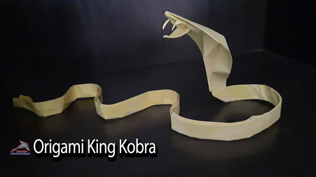 Origami Ular King Kobra | How To Make Origami Snake King Cobra