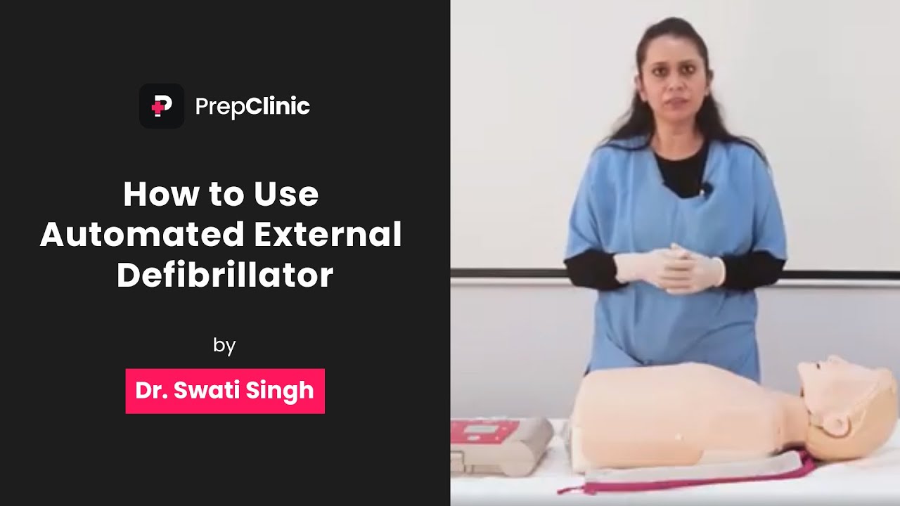 How to Use Automated External Defibrillator | Dr. Swati Singh | Anaesthesia PrepClinic