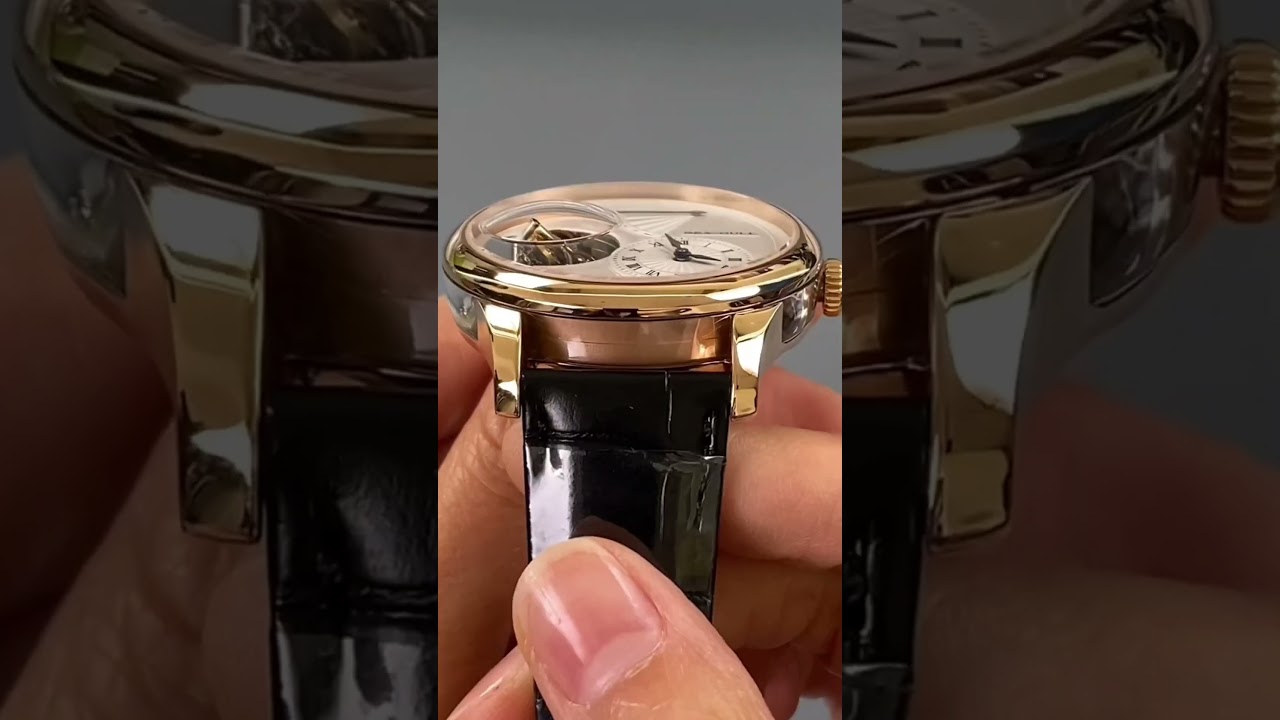 Sea-Gull watch: Magic Wings Tourbillon &middot; transparent case flank. Ref. ST8520GC. Limited edition