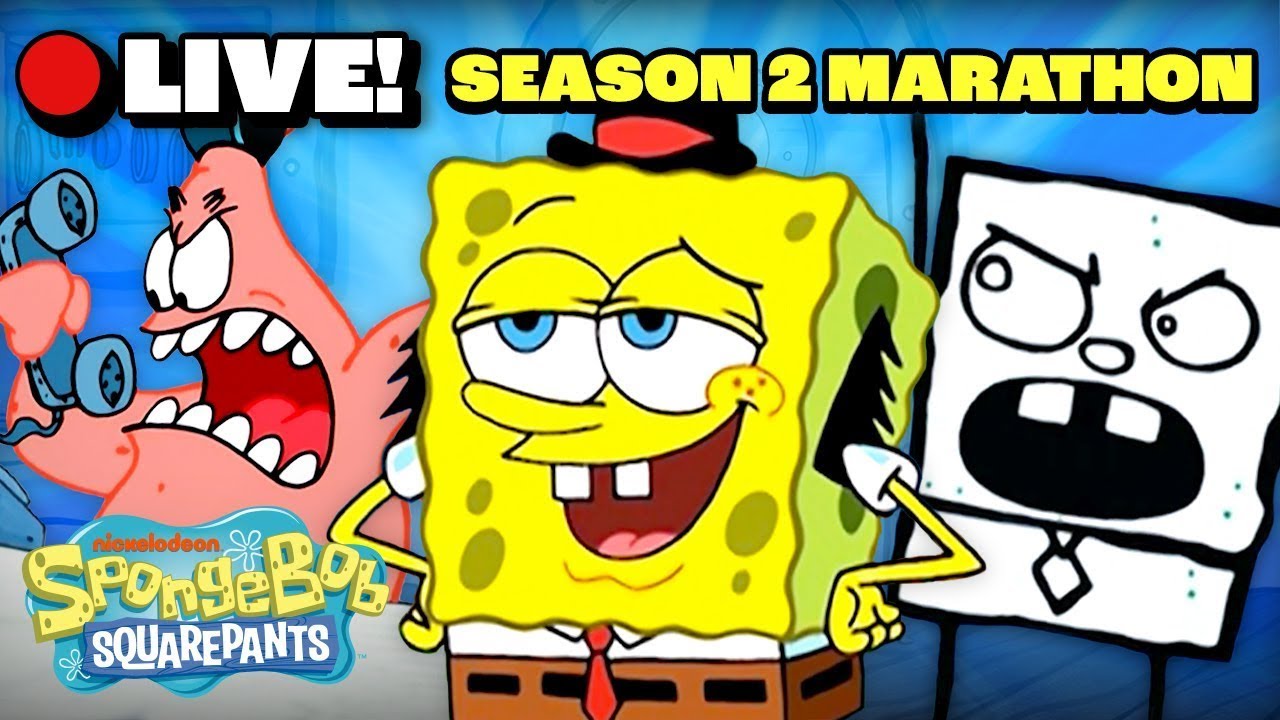 🔴LIVE: SpongeBob - Season 2 Marathon | @SpongeBobOfficial