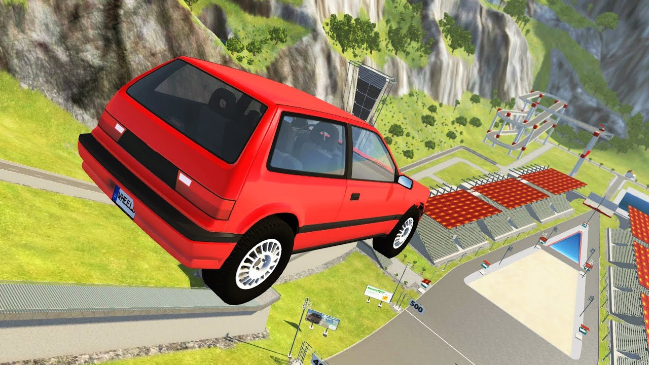 High Speed Jumps #23 (moon gravity) - BeamNG.drive