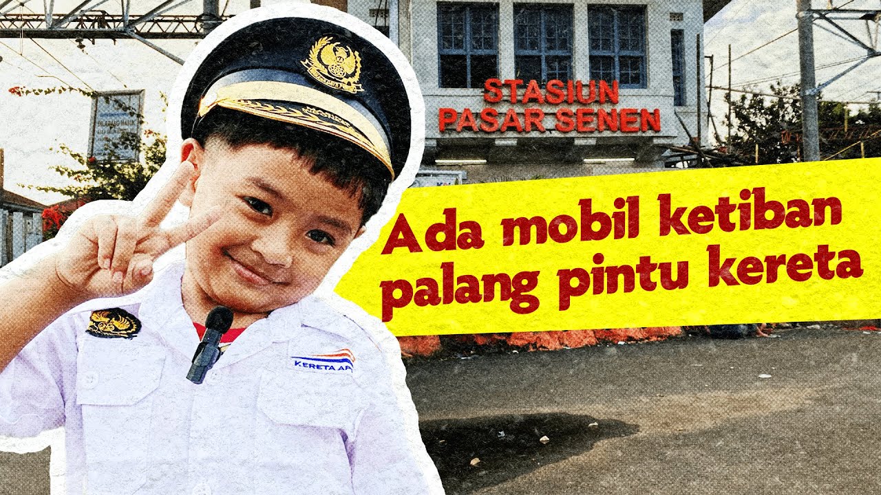 #MasinisBeno lagi hunting kereta, eh ada mobil yg ketiban palang pintu kereta api