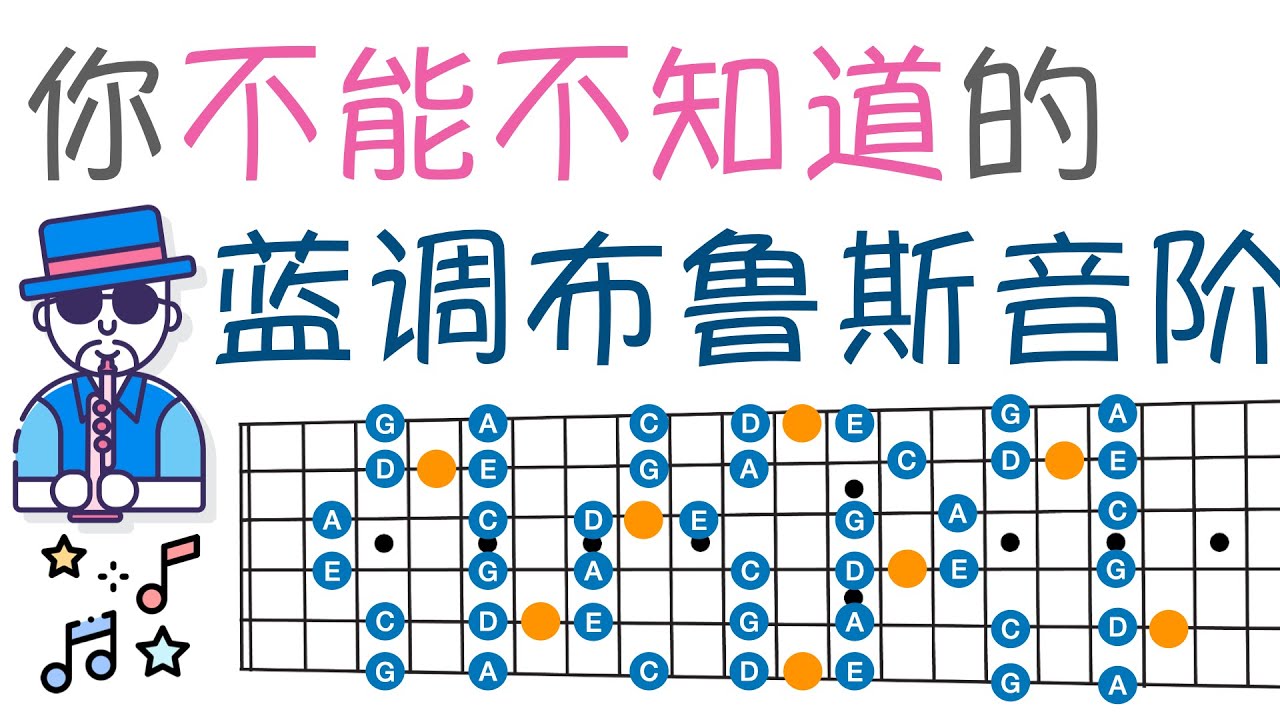 吉他上的布鲁斯音阶 + 你肯定不知道的练习方法！