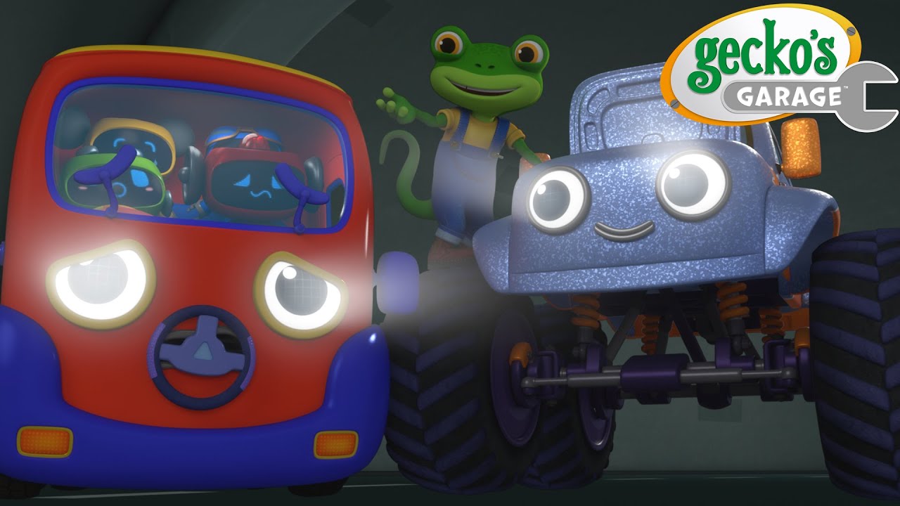 Spooky Dark Tunnel Rescue! | Gecko's Garage | Trucks For Children | Cartoons For Kids
