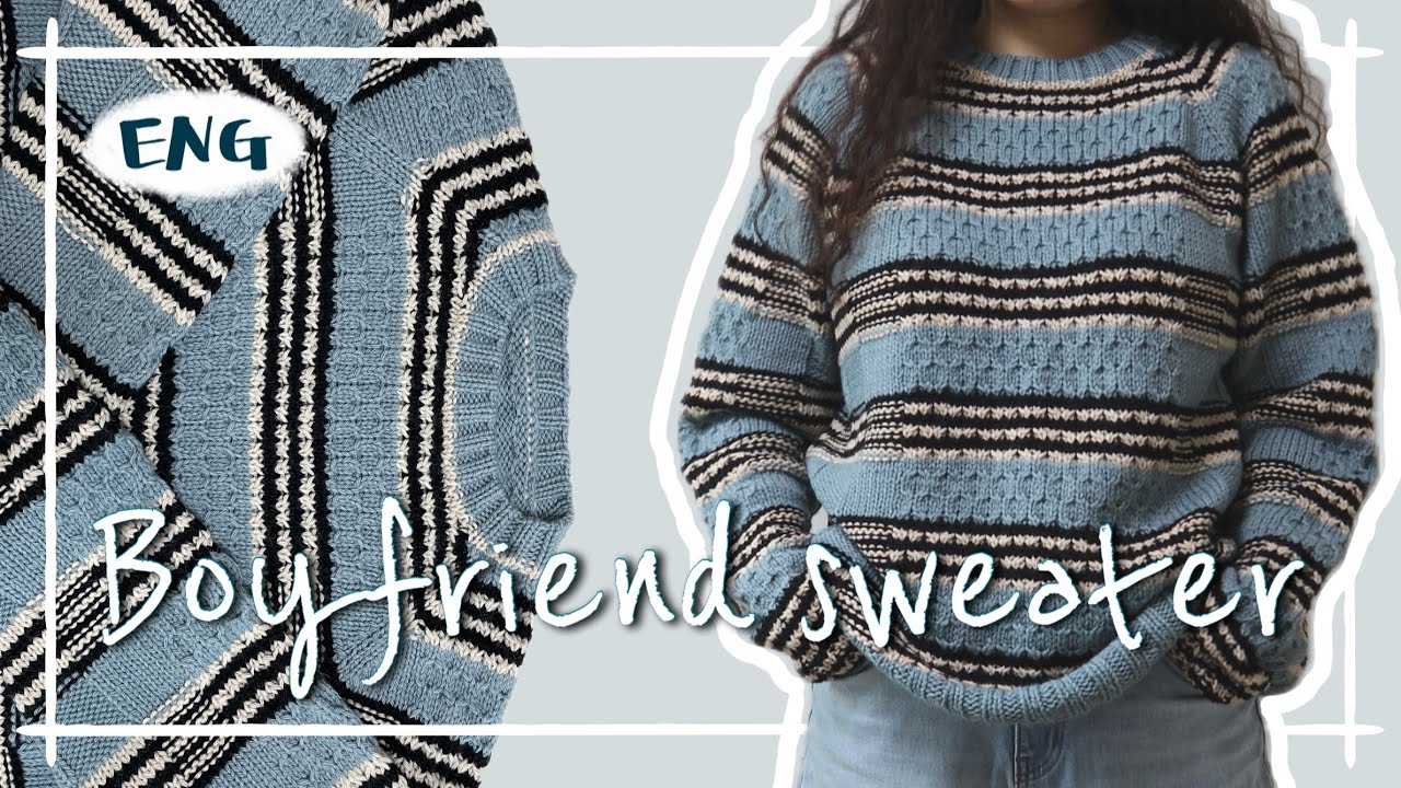 나도 보이프렌드 핏 입고 싶다고 | 보이프렌드 스웨터 by 아울라마스튜디오 | Knitting vlog (sub)  