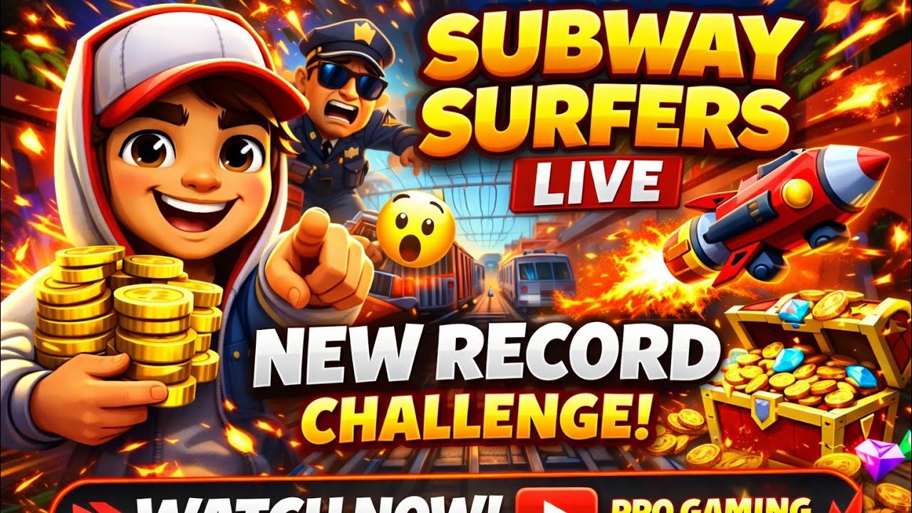 🔴 SUBWAY SURFERS LIVE | Insane High Score Push! 🚀 Don’t Miss This!