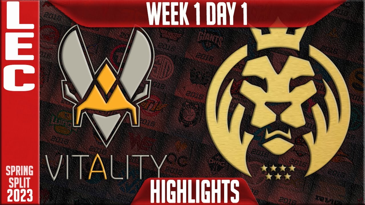 VIT vs MAD Highlights | LEC Spring 2023 W1D1 | Team Vitality vs MAD Lions