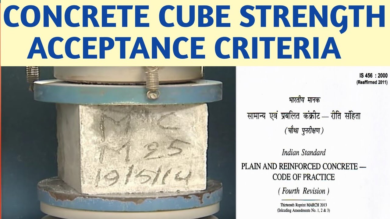 Concrete Cube Compressive Strength Acceptance Criteria | IS 456:2000 | Non Overlapping Consecutive