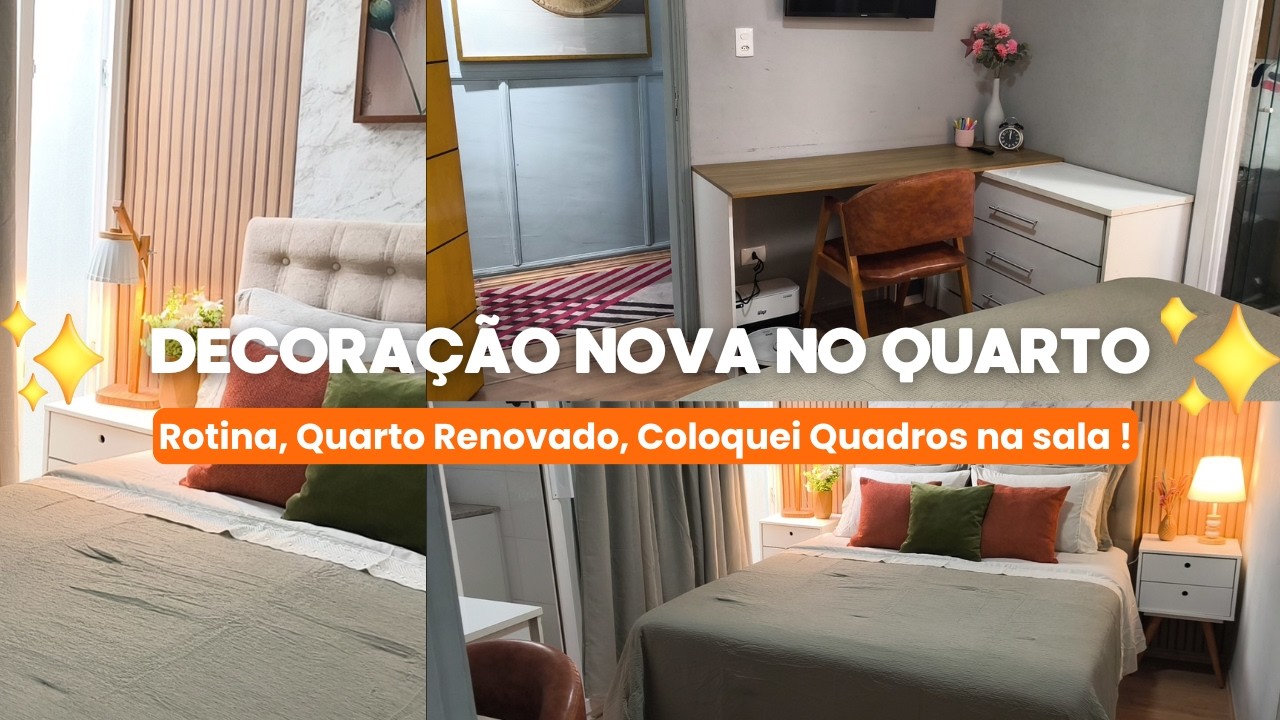 Vlog: Rotina, Quarto com a Decora&ccedil;&atilde;o Nova, Coloquei Quadros na sala | Carla Oliveira