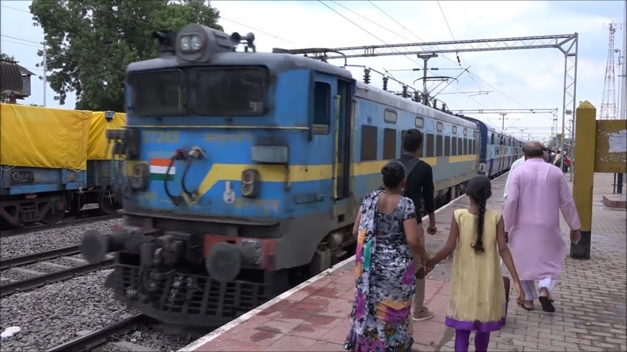 A Sleepy Rainsoggy Station Suddenly Comes Alive By Majestic Arrival Of Gwalior Mail at Datia