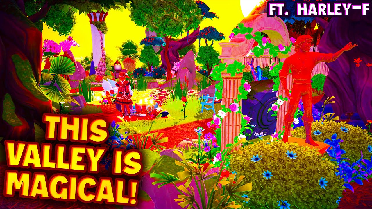Brilliant Magical Valley Tour in Disney Dreamlight Valley. Every Biome Decorated! ft. Harley-f