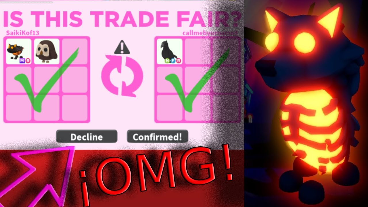 I traded my *MEGA NEON LAVA WOLF* for this... (Adopt Me Roblox)