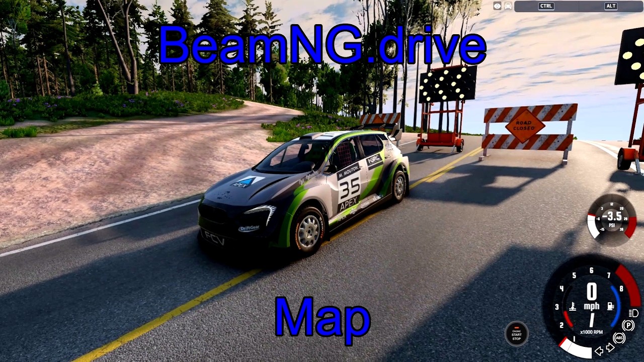 BeamNG.drive Map – New England Forest Rally | Hotel Service Park & Realistic Physics Rally