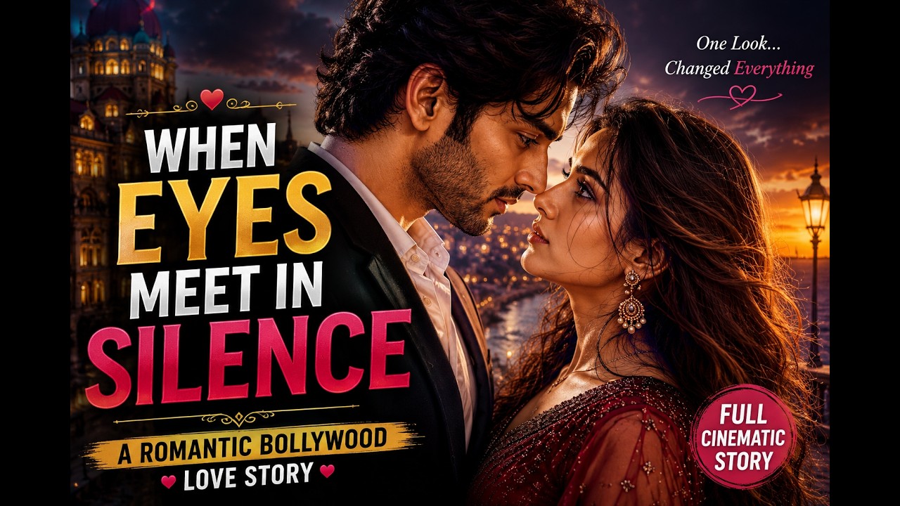 When Eyes Meet in Silence ❤️  Romantic Bollywood Love Story  Cinematic AI Short Film