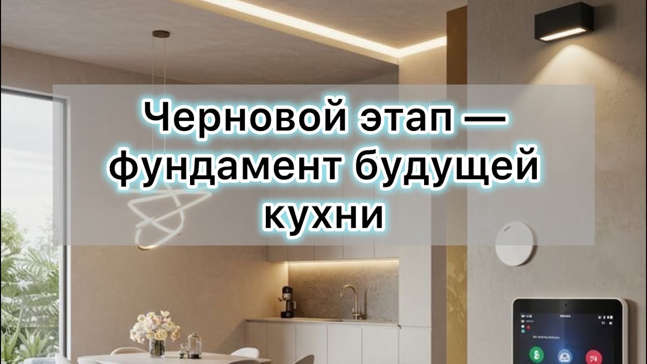 Черновой этап - фундамент будущей кухни