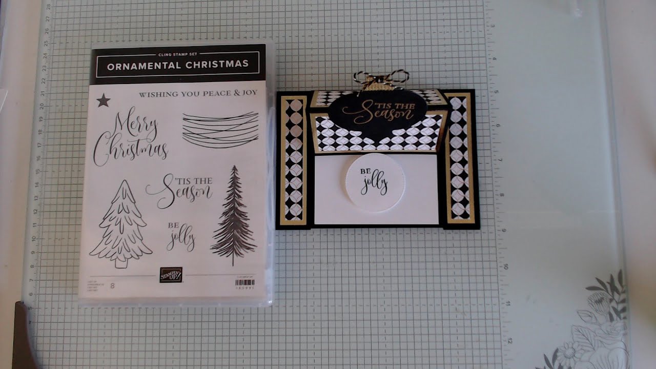 Fancy Fold Card using Ornamental Christmas