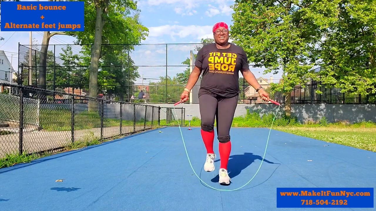 How to do the basic bounce and alternate foot step