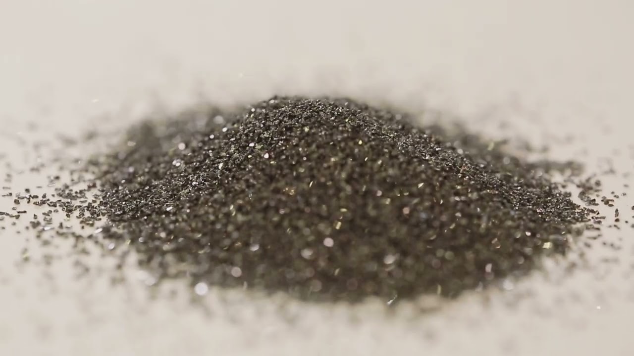 BLACK SILICON CARBIDE CRYSTALS FOR ABRASIVES  #siliconcarbide #abrasive #grinding #sic #ukraine