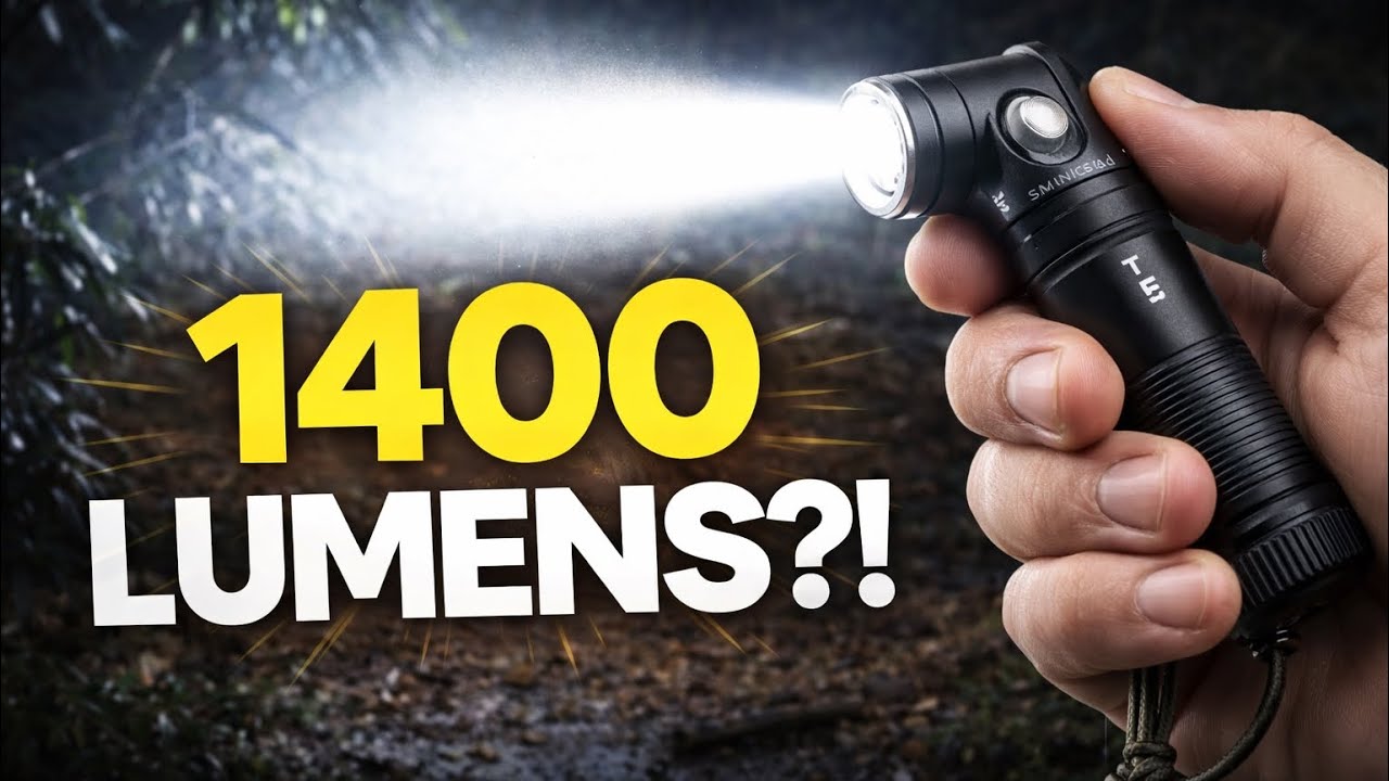 This Tiny Right-Angle Flashlight Puts Out 1400 Lumens?! | SMINGXI T5