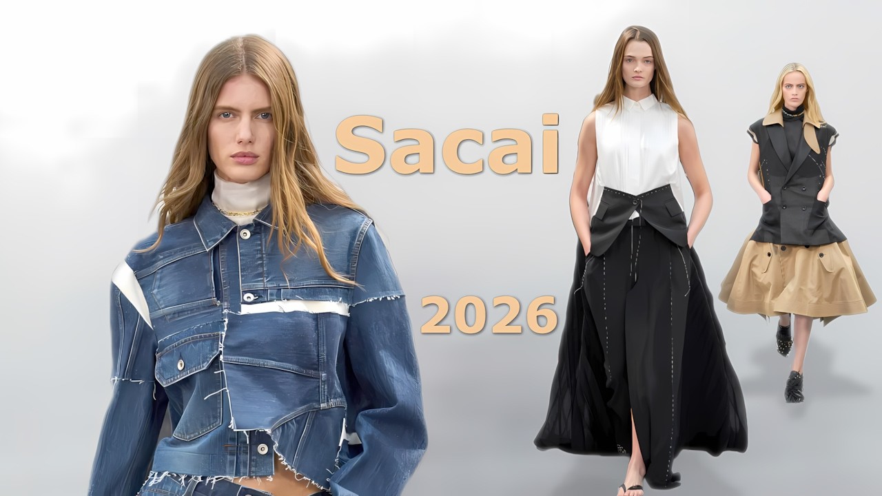Sacai Мода весна-лето 2026 в Париже / Стильная одежда и аксессуары