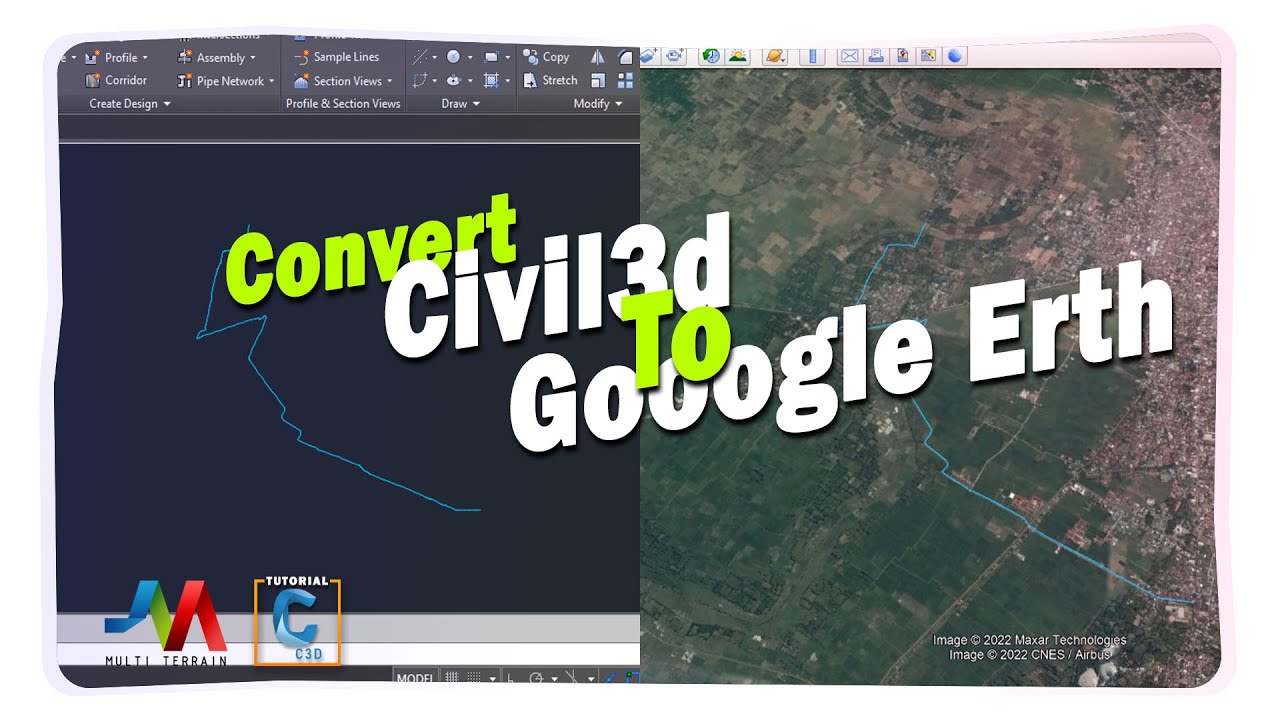 Cara Convert Autocad Civil3d ke Google Earth