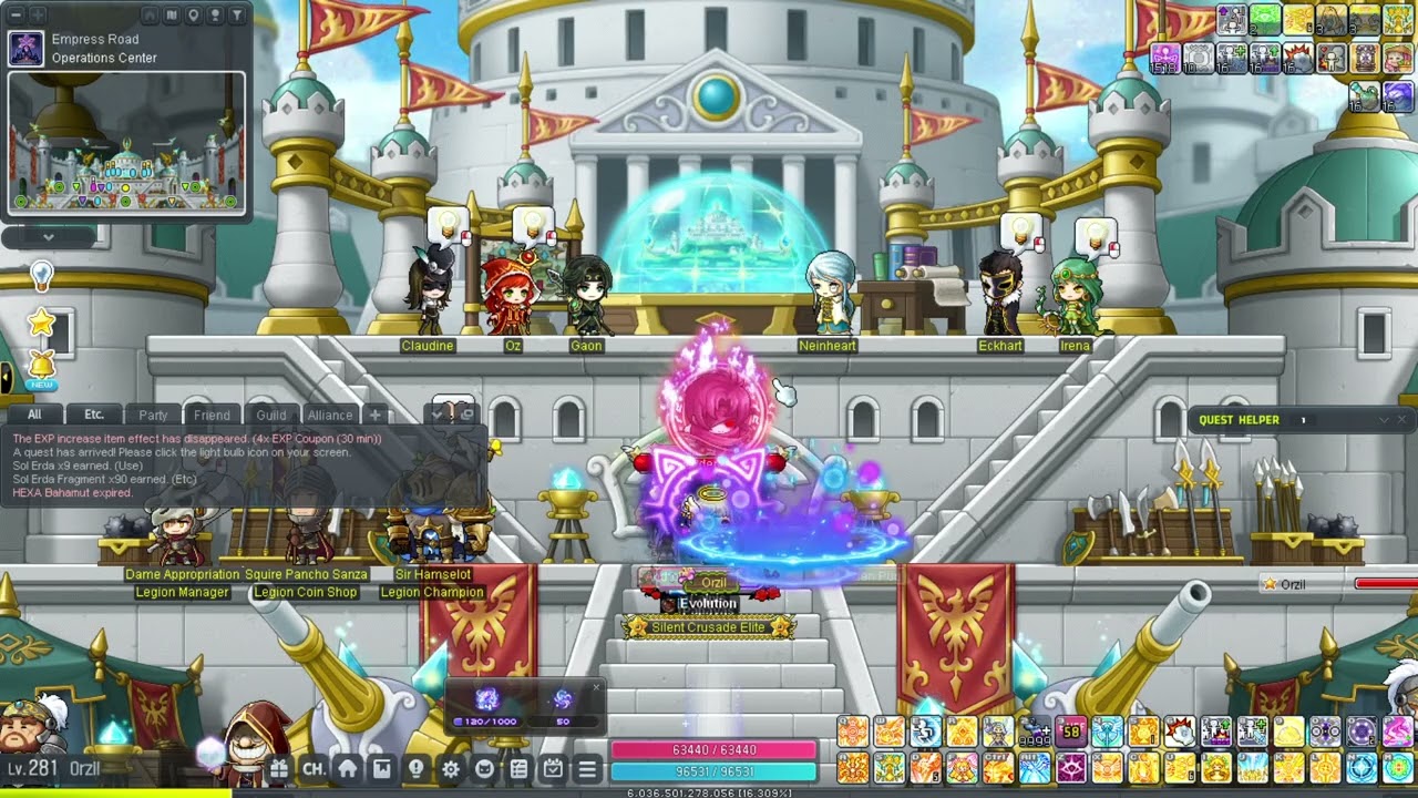 [Commandment of Heaven] lvl 15 w/ 1 more up after [Weekly Bossing]. 72 mil [Combat Power]. [Housing]
