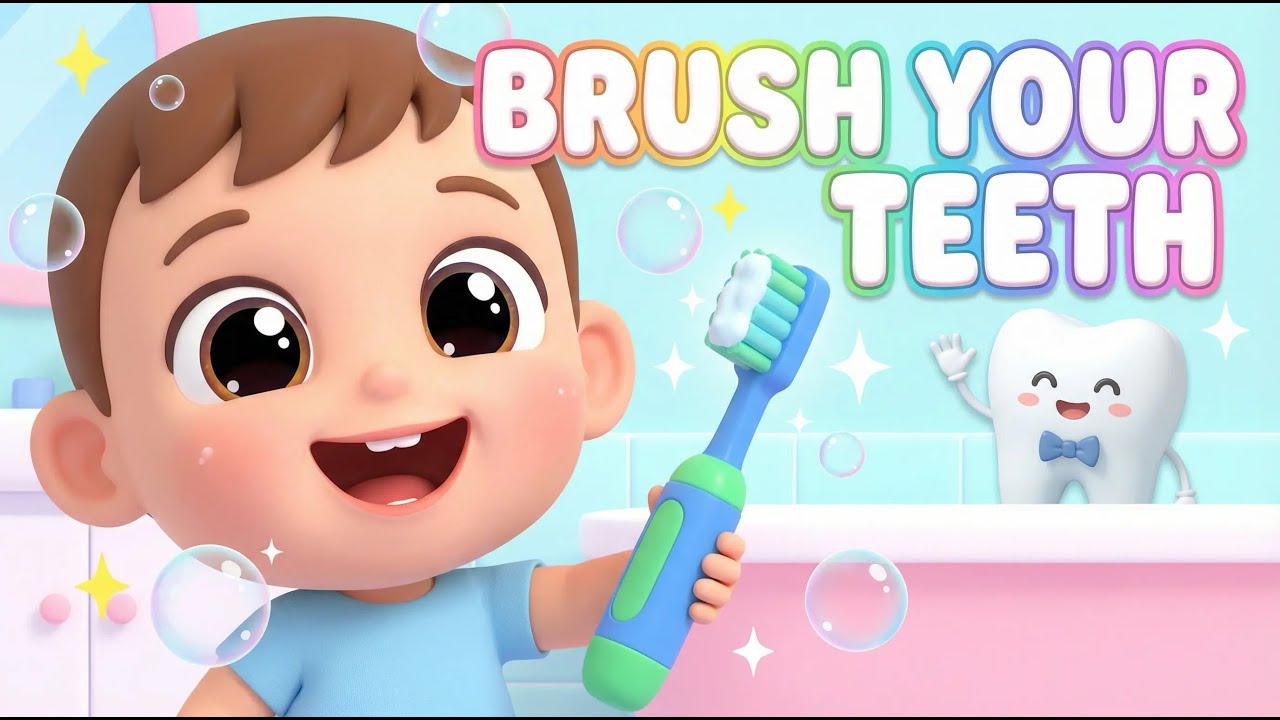 Brush Your Teeth Song for Kids 🦷 | Fun Toothbrushing Song for Toddlers