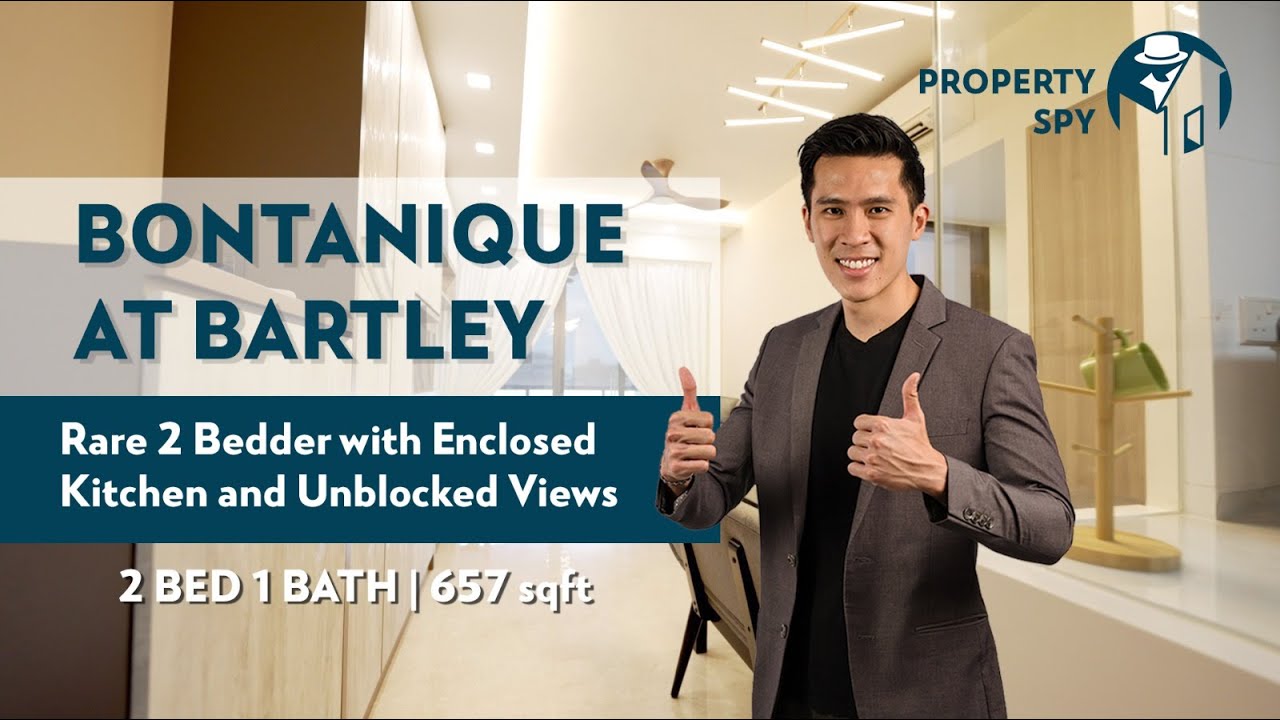 Property Spy Home Tour -  Botanique At Bartley,  2 Bedroom 1 Bath with Unblock Landed View ($1.13M)