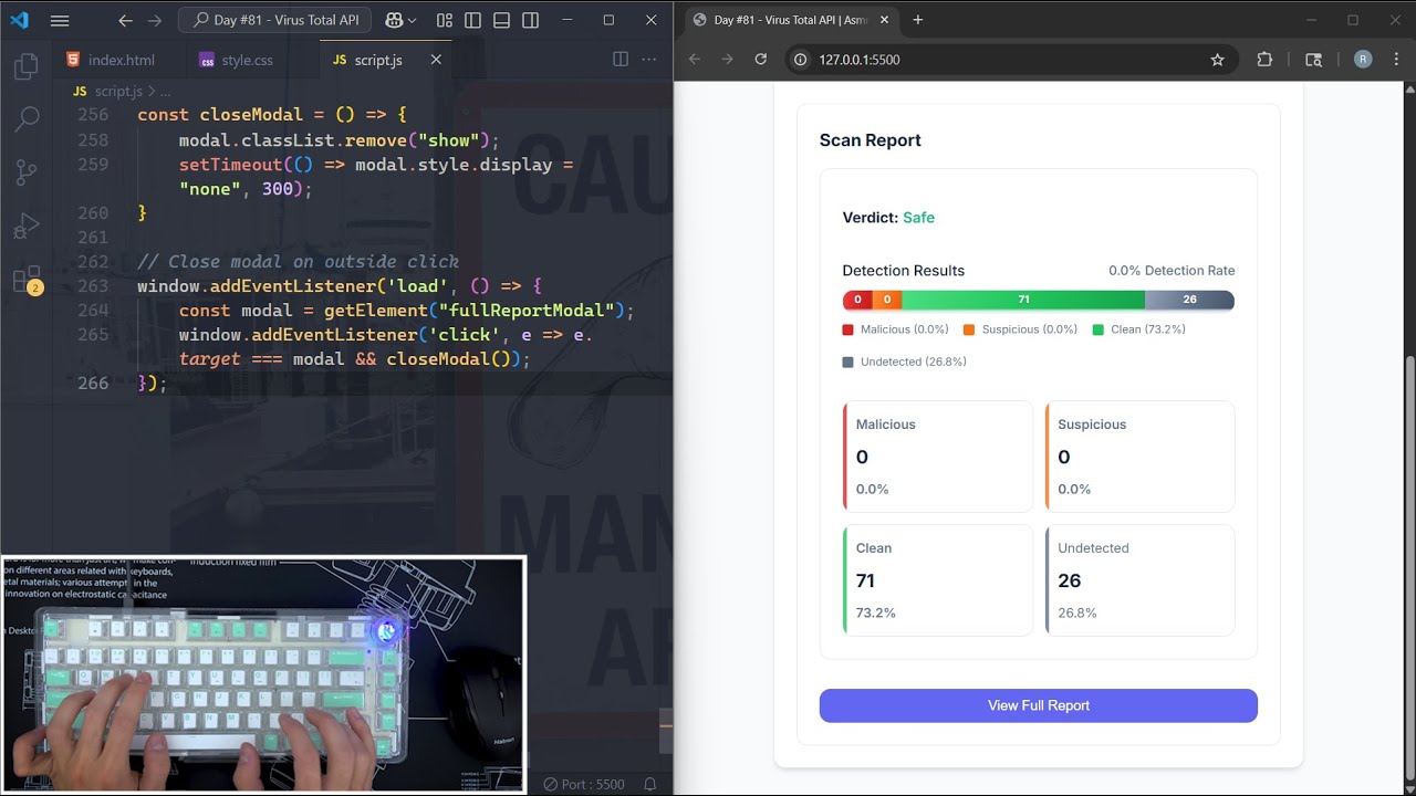 🛡️ Build a Virus Scanner with VirusTotal API & JavaScript | Step-by-Step Tutorial