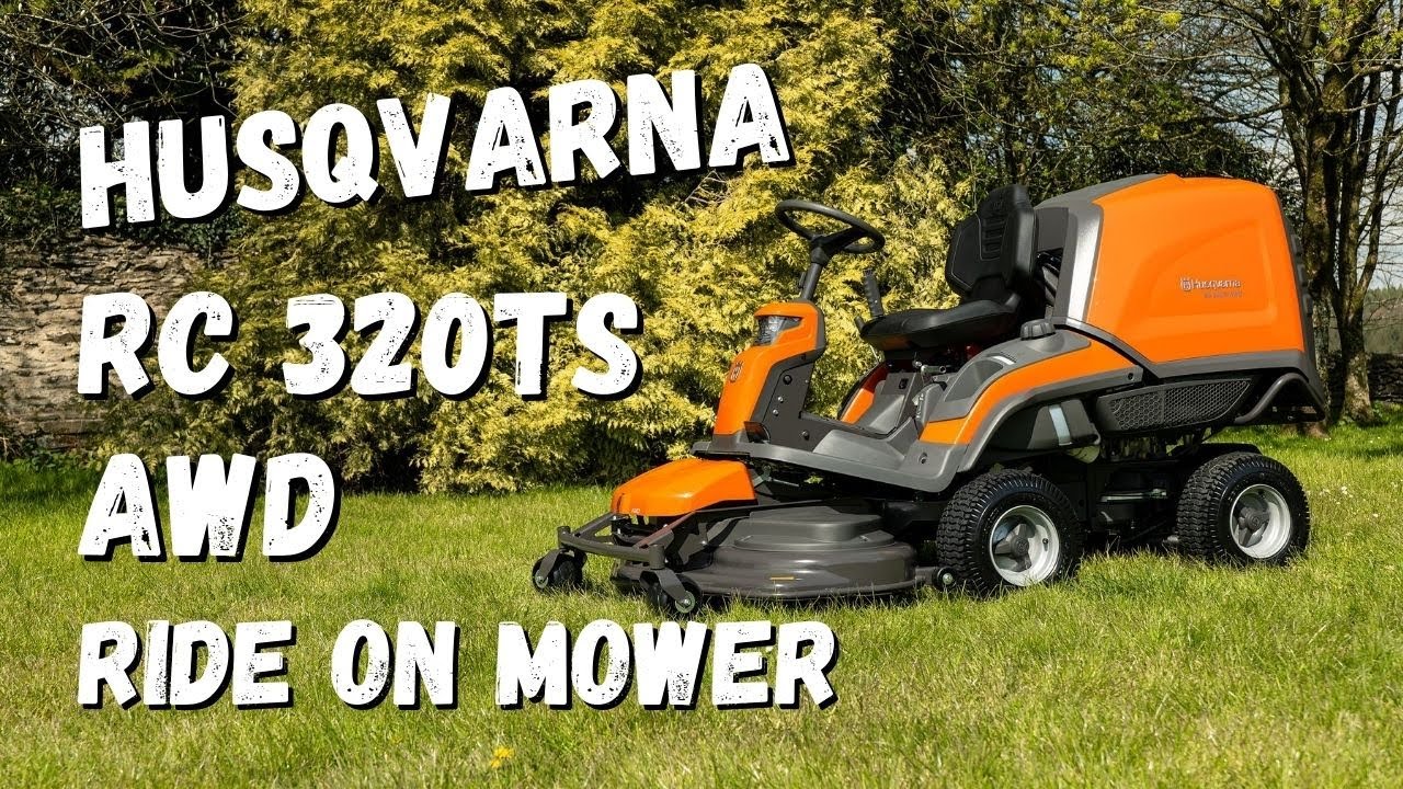 Husqvarna RC320 Ts AWD Ride On Mower With Auger Collector