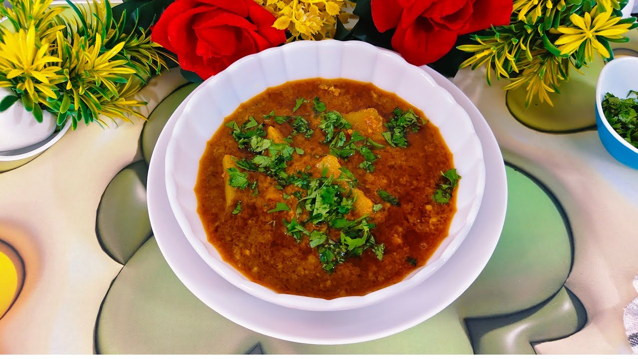 Ghar Ka Swad Masaledar Mutton Keema Aloo Curry l desi style keema aloo recipe