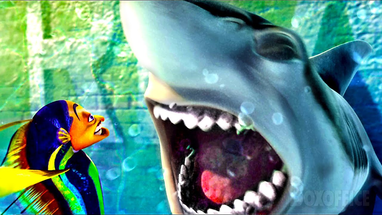 A Little Fish fights a BIG Shark | Shark Tale | CLIP