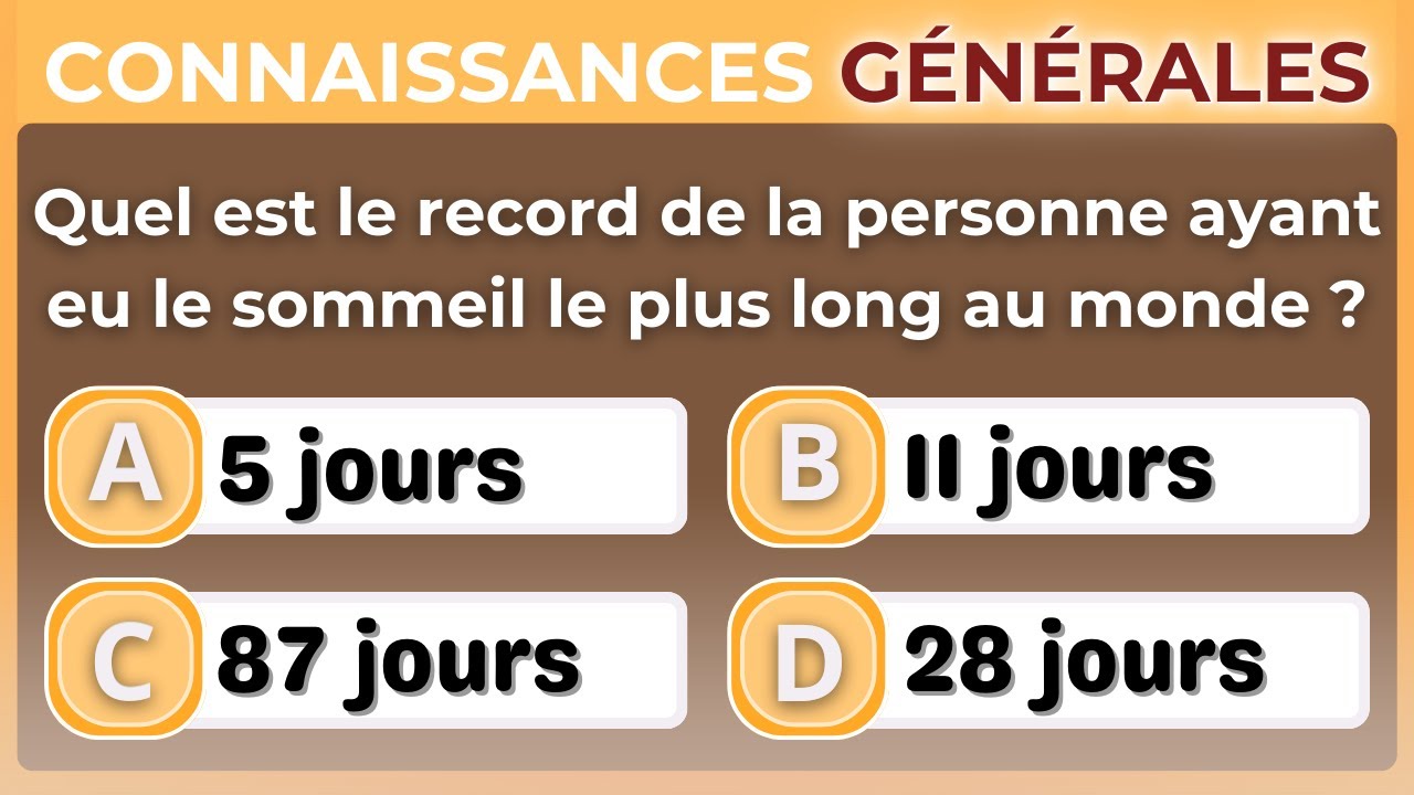 UN DÉFI INTELLECTUEL PUR : ATTEINDRE 7 BONNES RÉPONSES SANS ERREUR