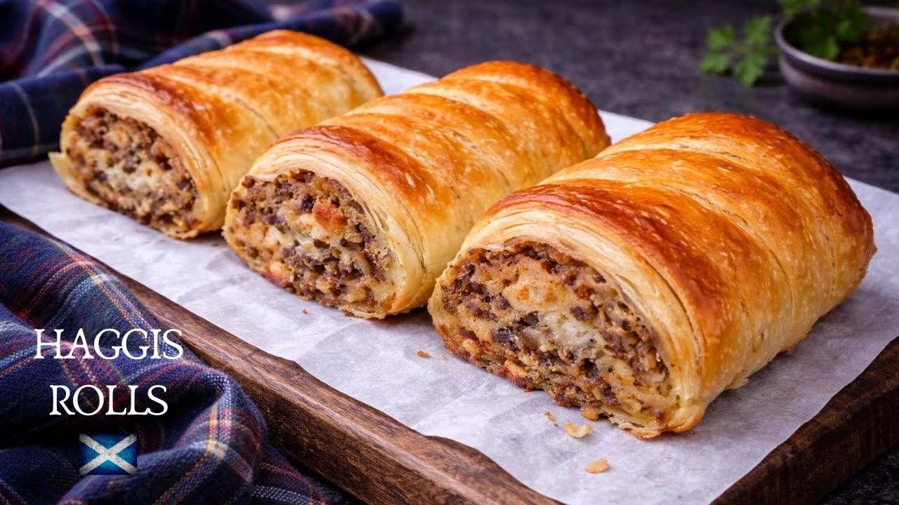 Scottish Haggis Neeps and Tattie Rolls | Haggis Sausage Roll Recipe :)