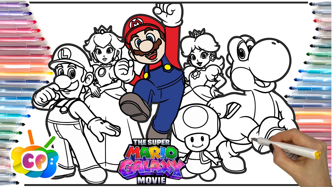 Super mario galaxy new trailer / Super mario galaxy movie coloring page / Super Mario galaxy movie