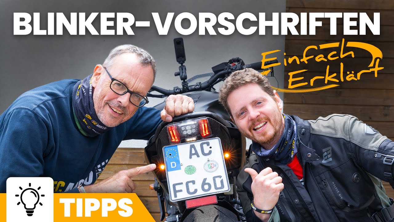 Was muss ich beim Anbau von Blinkern am Motorrad beachten? Abstand, Gr&ouml;&szlig;e, CE-Pr&uuml;fzeichen und mehr..